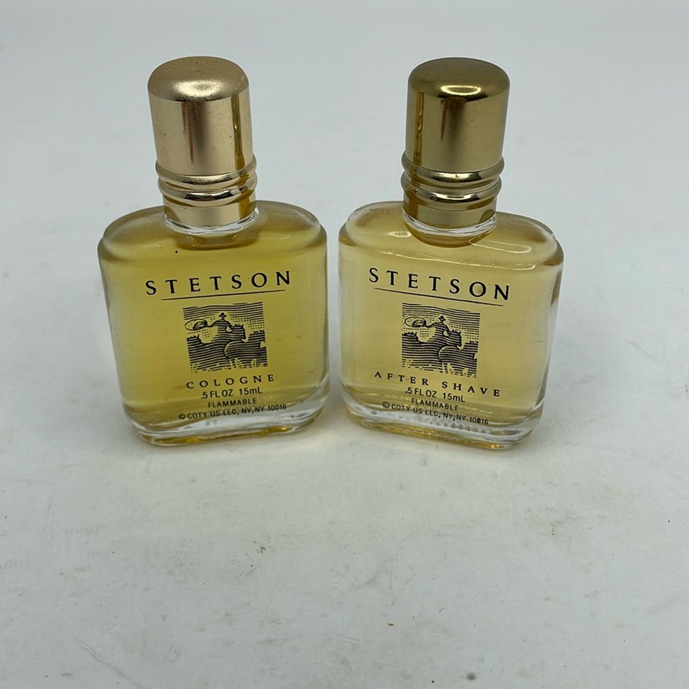 New Vintage Stetson After Shave & Cologne By Coty Bottle .5 FL.OZ